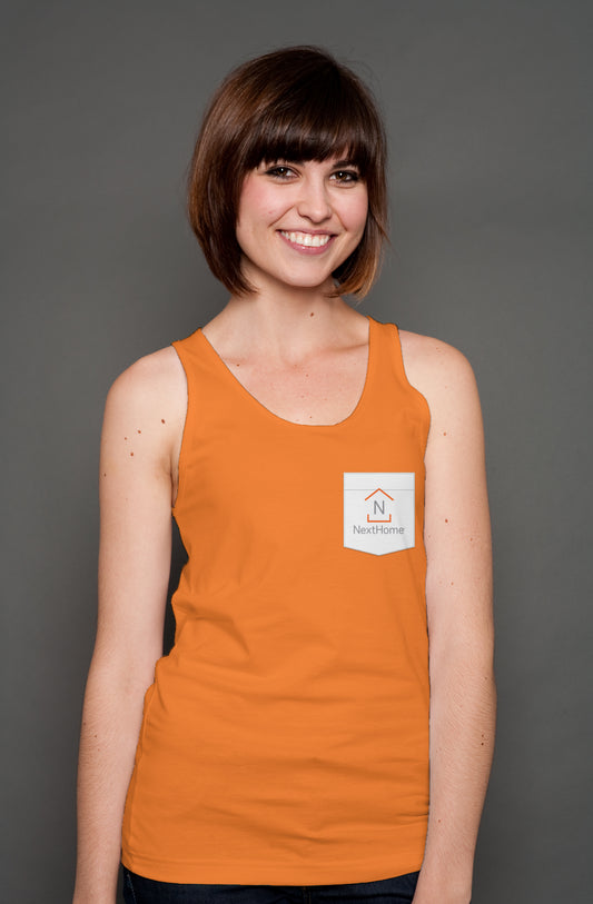 NextHome Orange Unisex Pocket Tank