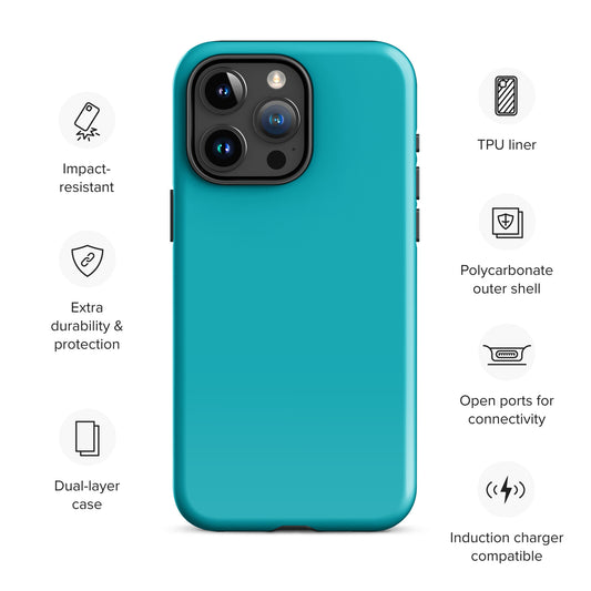 Turquoise Tough Case for iPhone®